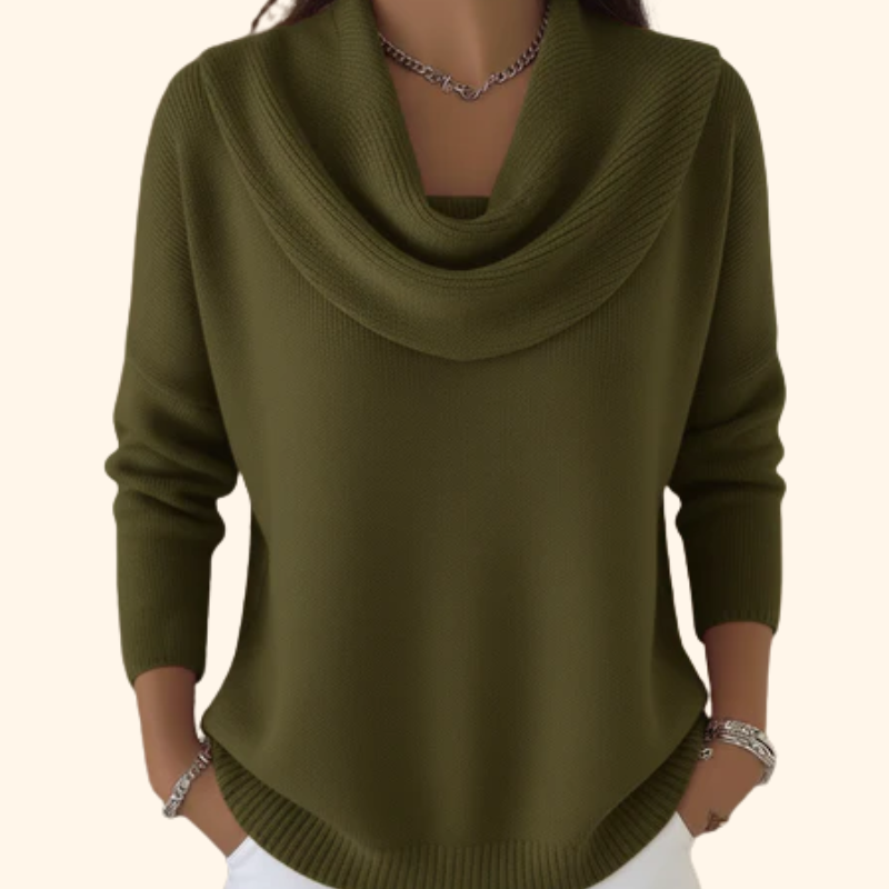 Vionne | Jersey con Cuello, Rojo Rubí