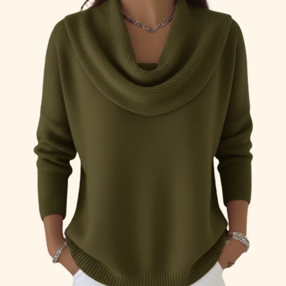 Vionne | Jersey con Cuello, Rojo Rubí