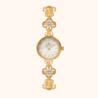 Odette | Reloj Dorado con Esfera Blanca