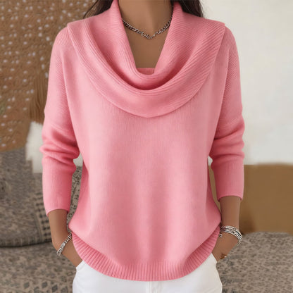 Vionne | Jersey con Cuello, Rojo Rubí