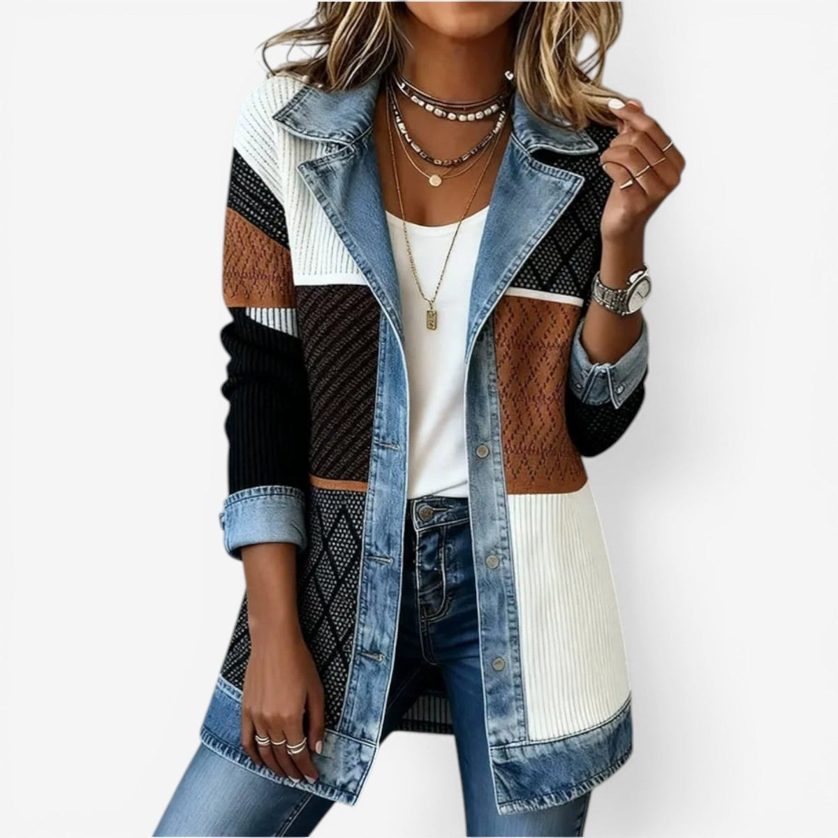 Emilia | Chaqueta en Denim Elegante