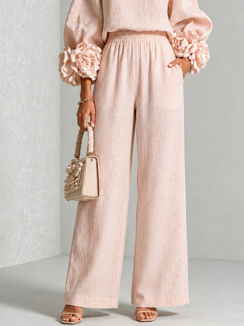 Rosalie | Conjunto Dos Piezas con Puños Florales, Estampado Floral