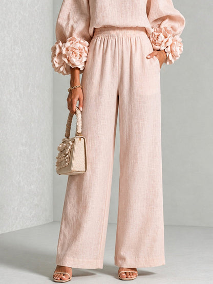 Rosalie | Conjunto Dos Piezas con Puños Florales, Estampado Floral