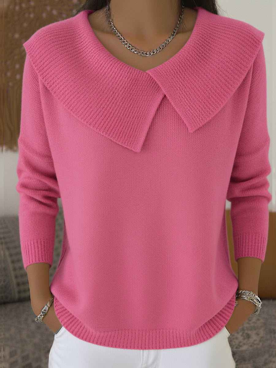 Cassidy | Jersey Cálido de Cuello Suave, Verde Esmeralda