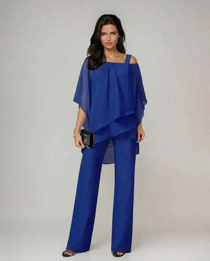 Mariella | Conjunto Fluido de Dos Piezas, Blanco