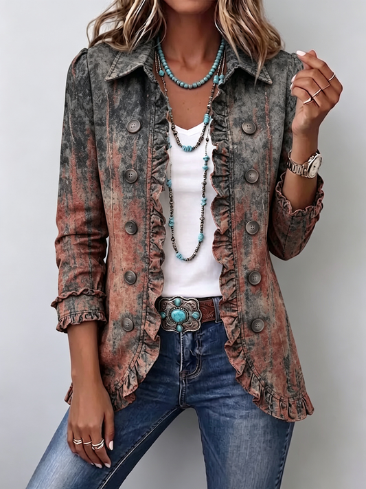 Brisa | Chaqueta de Volantes, Degradado Vintage